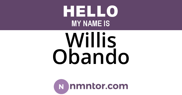 Willis Obando