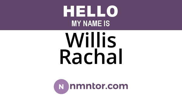 Willis Rachal