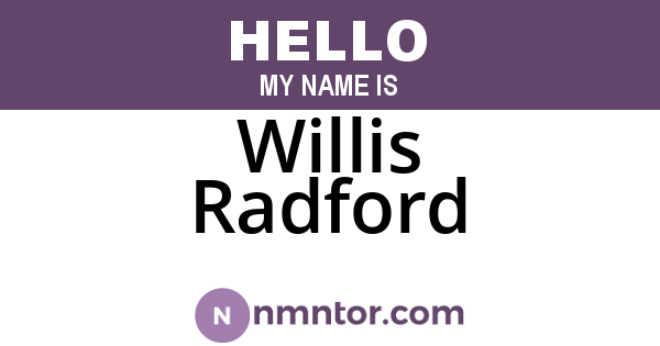 Willis Radford