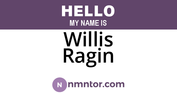 Willis Ragin