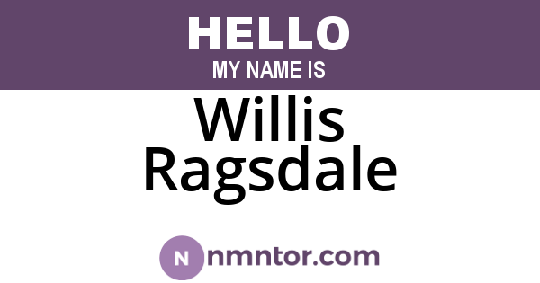 Willis Ragsdale