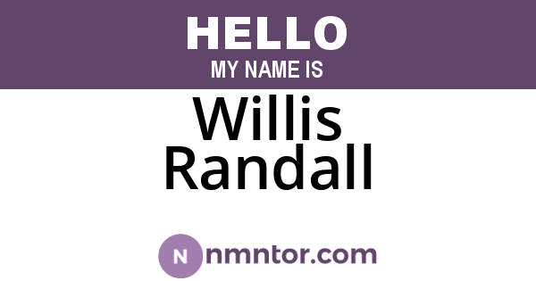 Willis Randall