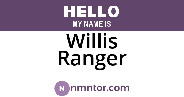 Willis Ranger