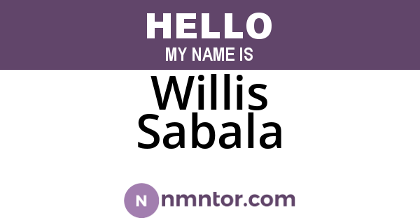 Willis Sabala
