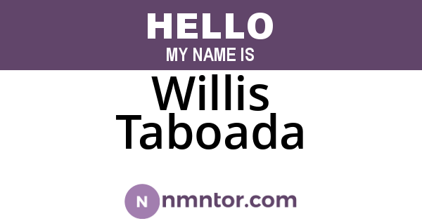 Willis Taboada