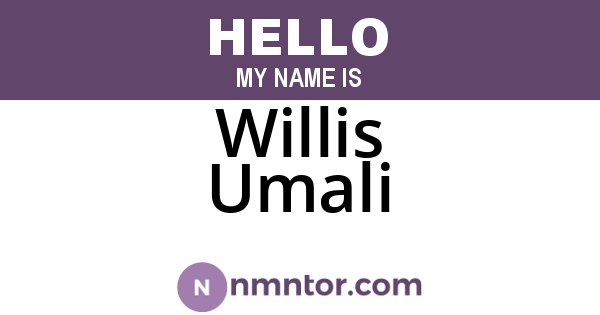 Willis Umali