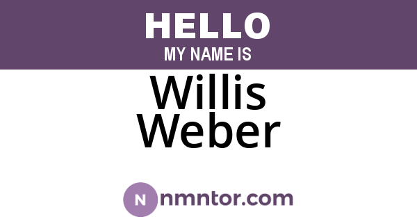 Willis Weber