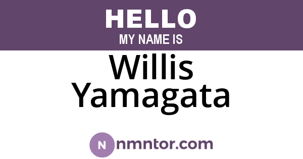 Willis Yamagata