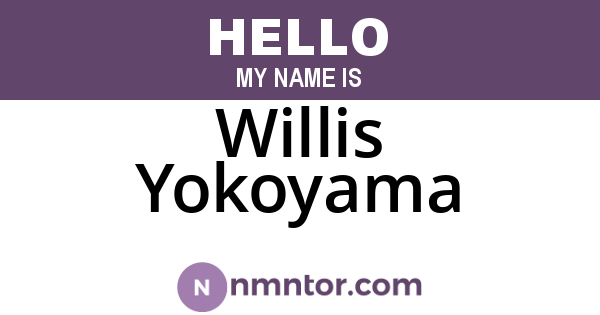 Willis Yokoyama