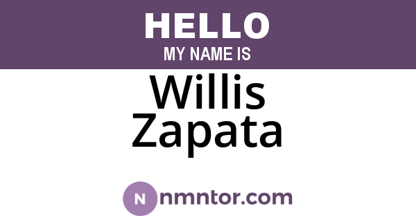 Willis Zapata