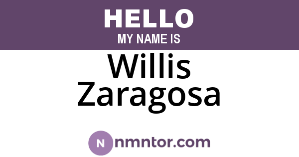 Willis Zaragosa