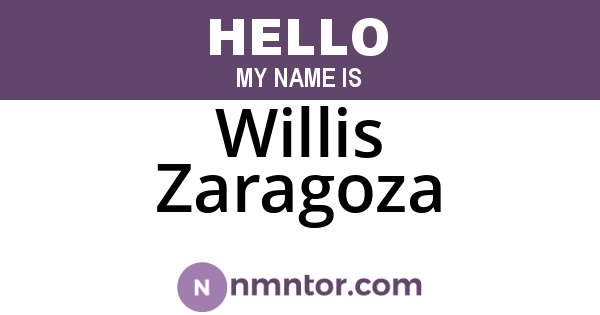 Willis Zaragoza
