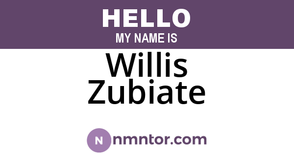 Willis Zubiate