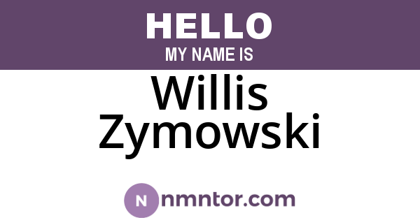 Willis Zymowski