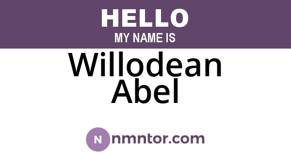 Willodean Abel