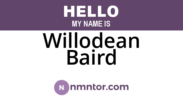 Willodean Baird
