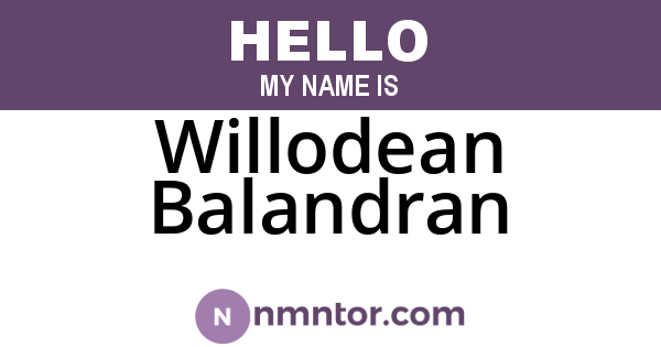 Willodean Balandran