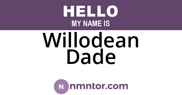 Willodean Dade