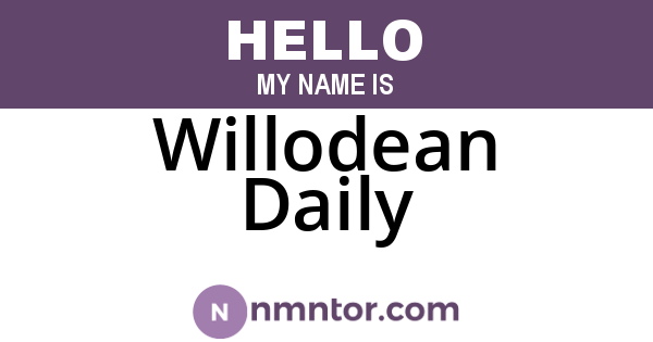 Willodean Daily