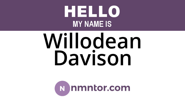 Willodean Davison