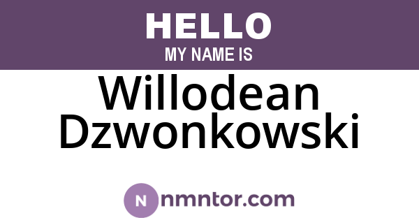 Willodean Dzwonkowski