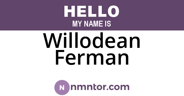 Willodean Ferman