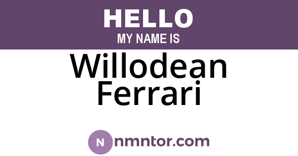 Willodean Ferrari