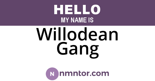 Willodean Gang