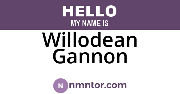 Willodean Gannon