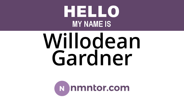 Willodean Gardner