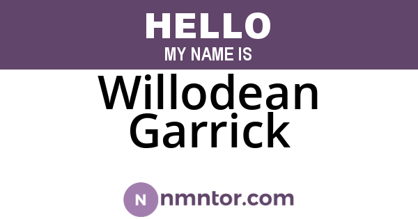 Willodean Garrick