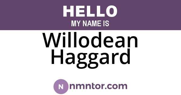 Willodean Haggard