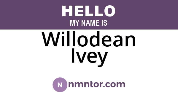 Willodean Ivey