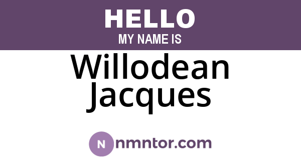 Willodean Jacques