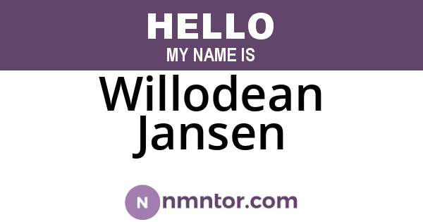 Willodean Jansen
