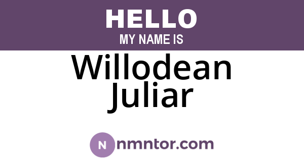 Willodean Juliar