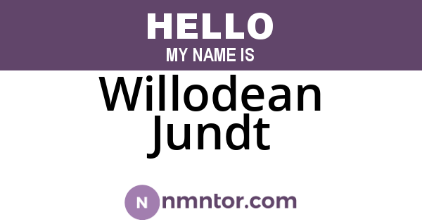 Willodean Jundt