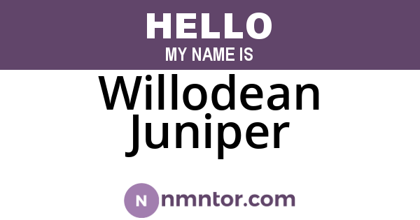 Willodean Juniper