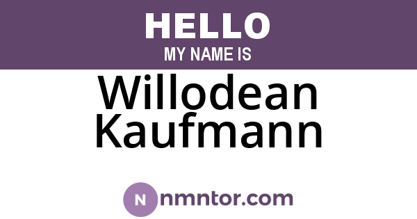 Willodean Kaufmann