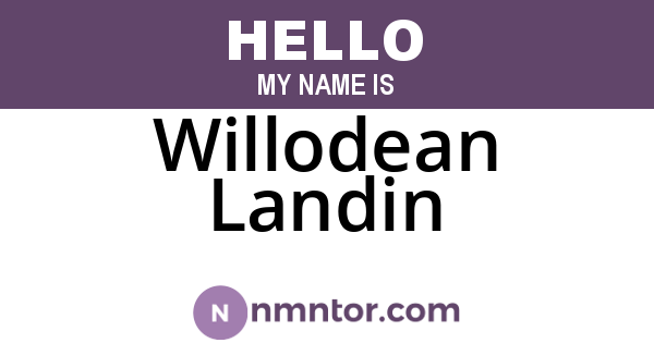 Willodean Landin