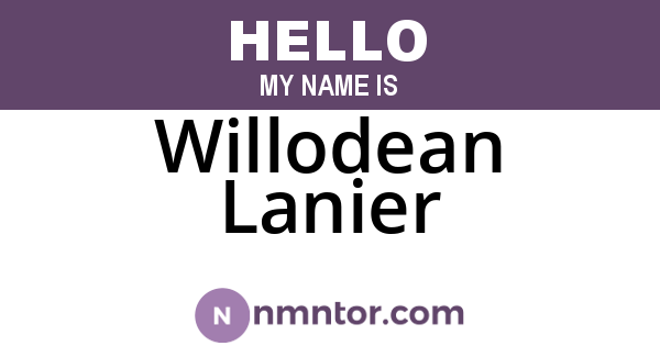 Willodean Lanier