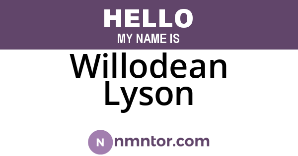 Willodean Lyson