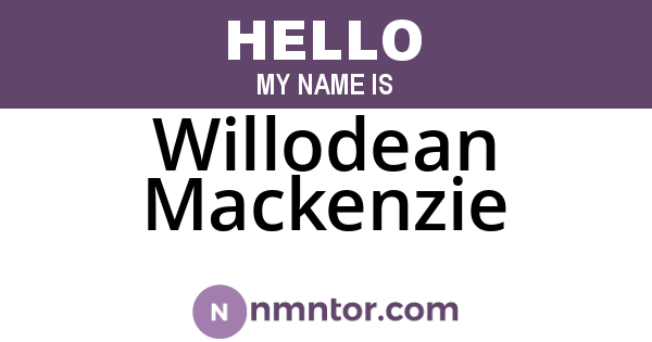 Willodean Mackenzie