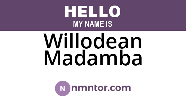 Willodean Madamba