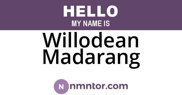 Willodean Madarang