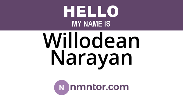 Willodean Narayan