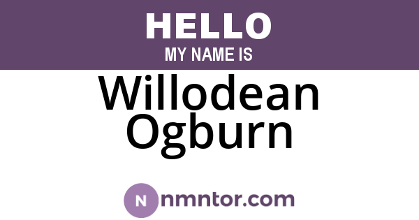 Willodean Ogburn