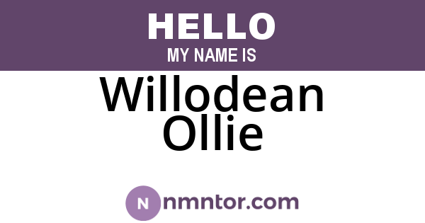 Willodean Ollie