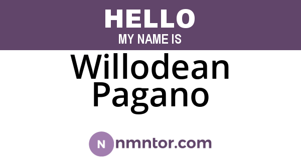 Willodean Pagano