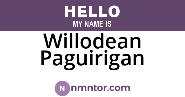Willodean Paguirigan